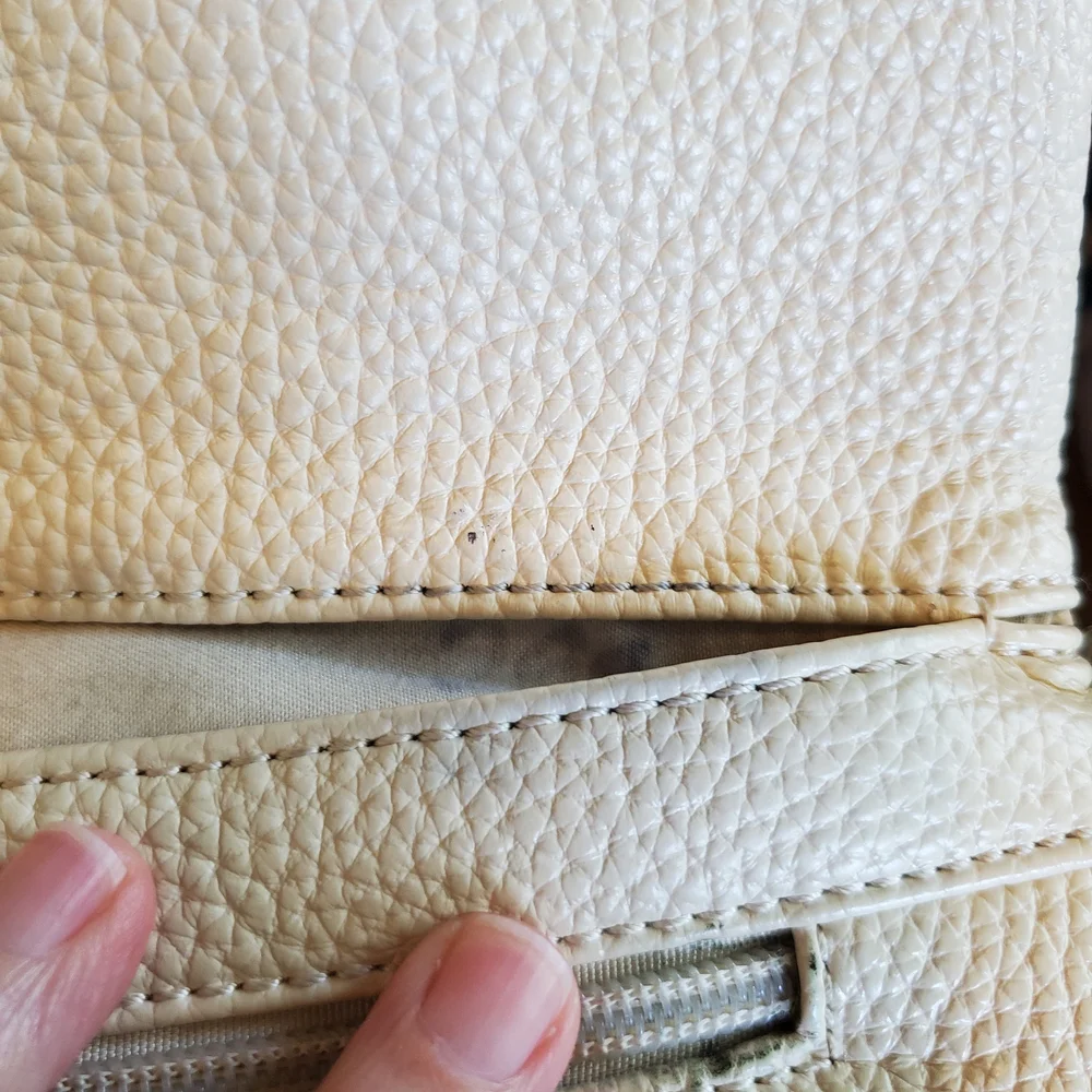 Black Rivet - Cream - Crossbody Bag with Silver Accents - Boho